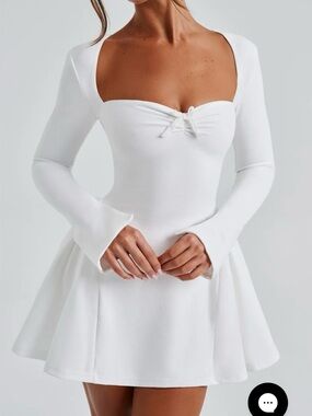 avery mini dress - champagne Sylvee Sequin Bow Mini Dress Champagne